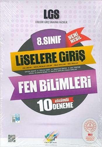 FDD Yayınları 8. Sınıf LGS Fen Bilimleri Çözümlü 10 Deneme FDD 