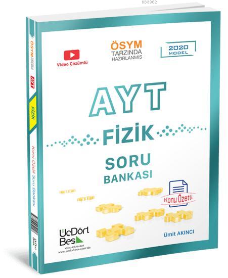 Üç Dört Beş Yayınları AYT Fizik Soru Bankası Üç Dört Beş