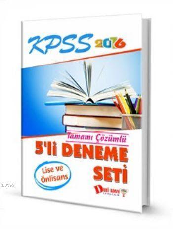KPSS Lise-Ön Lisans 5'li Deneme Seti 2016