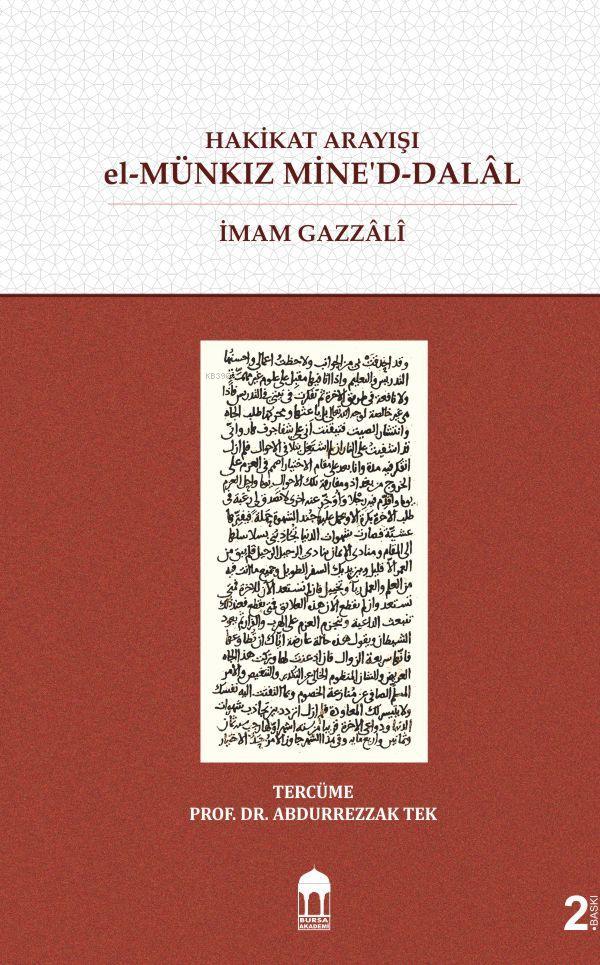 Hakikat Arayışı el-Münkız Mine'd-Dalâl (Türkçe=Arapça) Karşılıklı