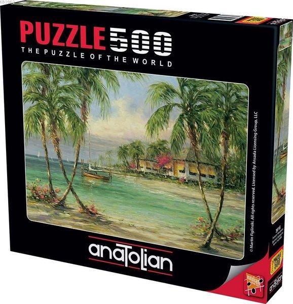 Anatolian-Puzzle 500 Palmiye Manzarası Barefoot Bungalow