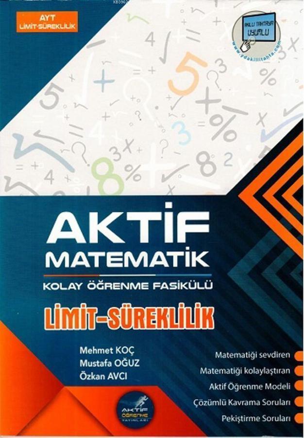 Aktif Öğrenme Yayınları AYT Limit ve Süreklilik Kolay Öğrenme Fasikülü Aktif Öğrenme 