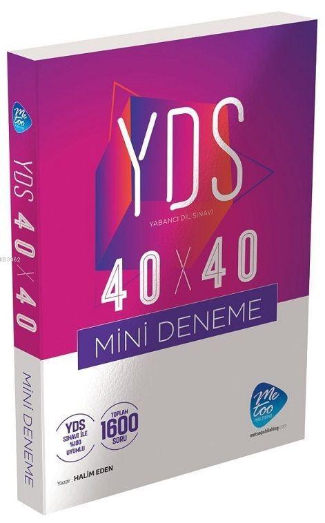 Too Publishing Yayınları YDS 40X40 Mini Deneme Me Too Publishing