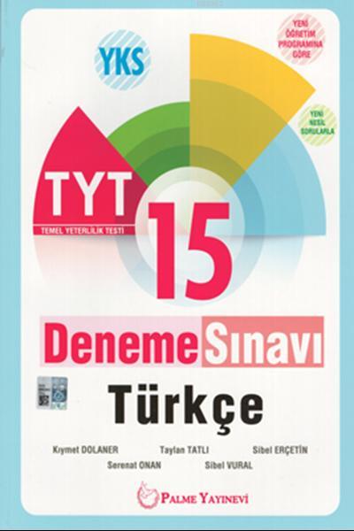 Palme Yayınları TYT Türkçe 15 Deneme Sınavı Palme 