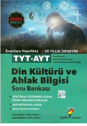 Aydın Yayınları TYT AYT Din Kültürü ve Ahlak Bilgisi Soru Bankası Aydın 