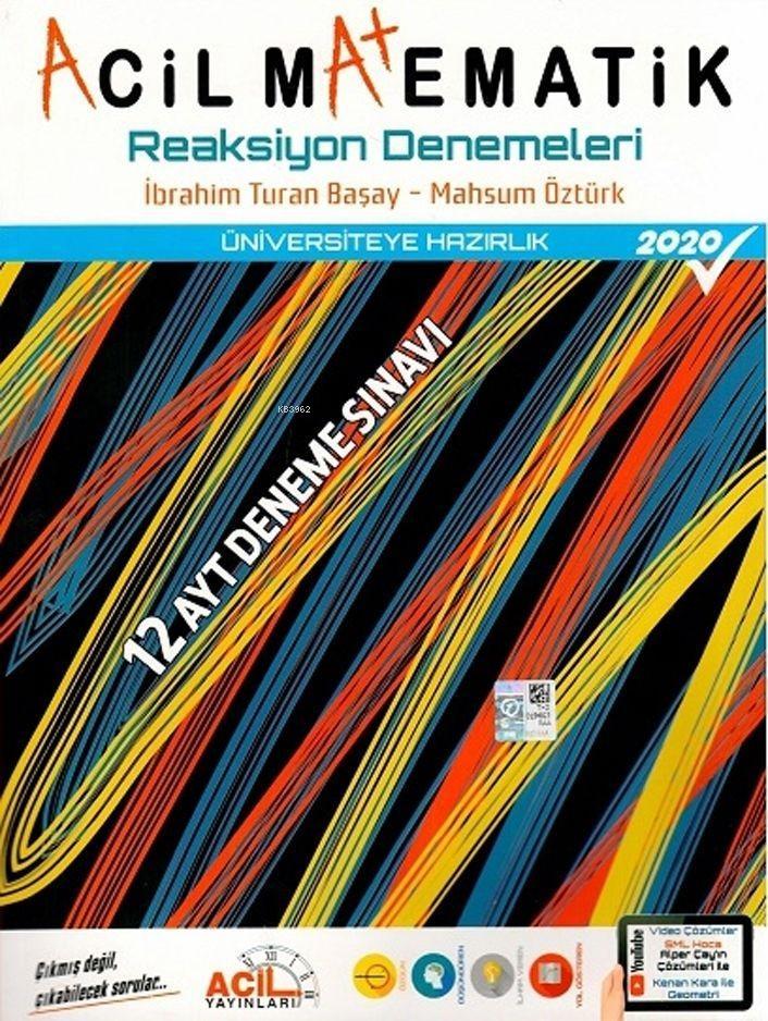 Acil Yayınları AYT Acil Matematik Reaksiyon 12 Deneme Acil