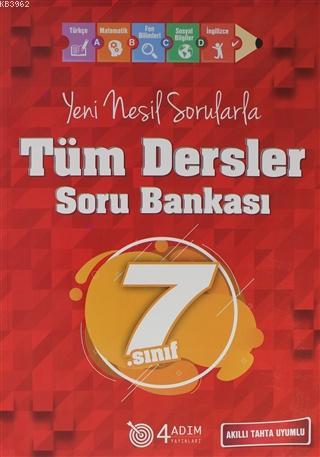 4 Adım - 7. Sınıf Tüm Dersler Soru Bankası