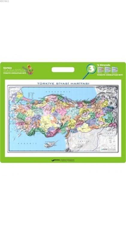 Gürbüz Türkiye Siyasi Kabartma Harita