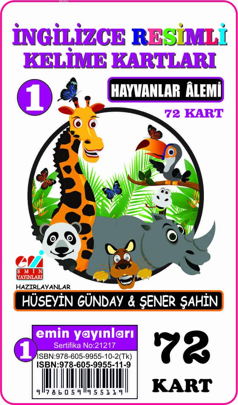 İngilizce 01.Hayvanlar Âlemi / Resimli Kelime Kartları 72-Kart