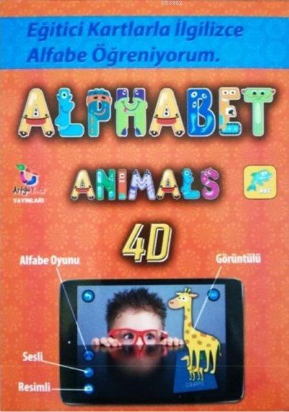 Alphabet Animals 4D; Eğitici Kartlarla İngilizce Alfabe Öğreniyorum