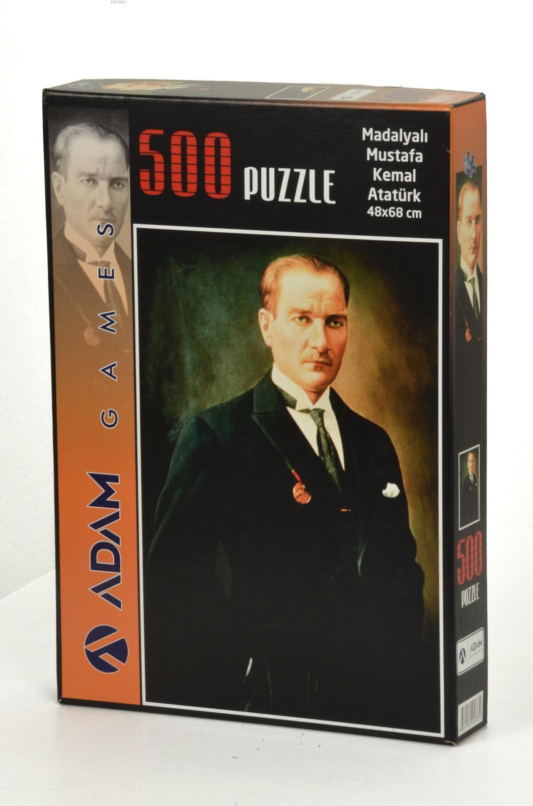 Adam Games Madalyalı Mustafa Kemal Atatürk 500 Parça Puzzle 48x68