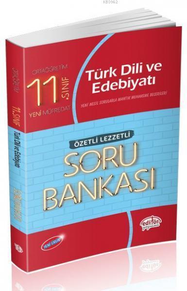 Editör Yayınları 11. Sınıf Türk Dili ve Edebiyatı Özetli Lezzetli Soru Bankası Editör 