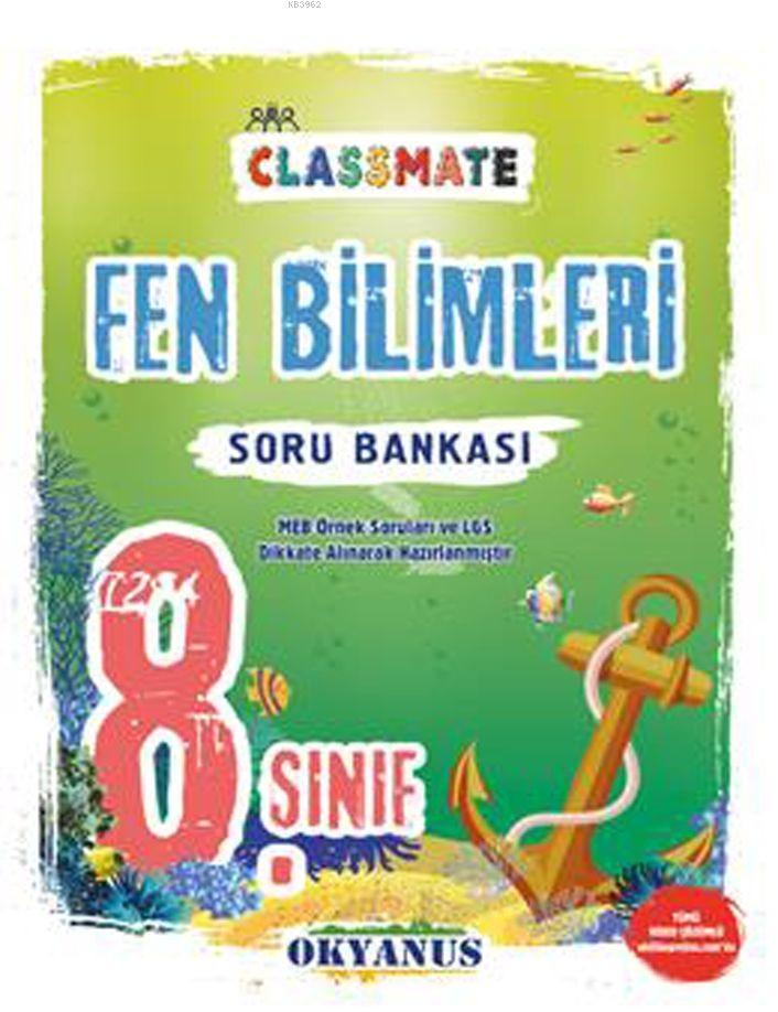 Okyanus Yayınları 8. Sınıf LGS Fen Bilimleri Classmate Soru Bankası Okyanus Y