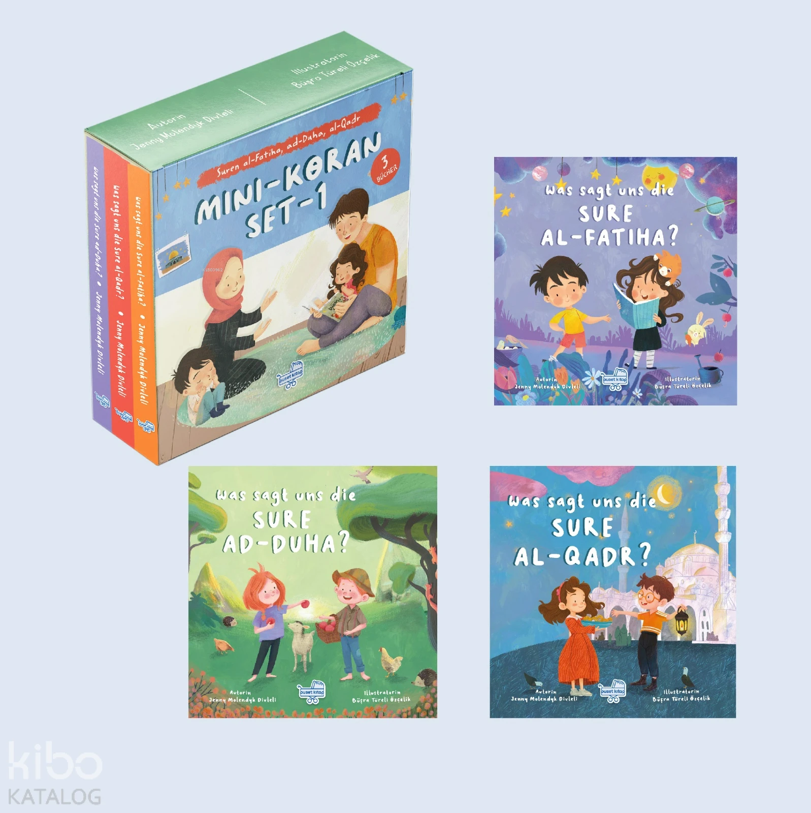  Mini Koran Set1 Almanca Mini Meal Seti 1 ( 3 Kitap) | Jenny Molendyk Divleli | Büşra Türeli Özçelik | Puset Kitap | 9786255556103 | 