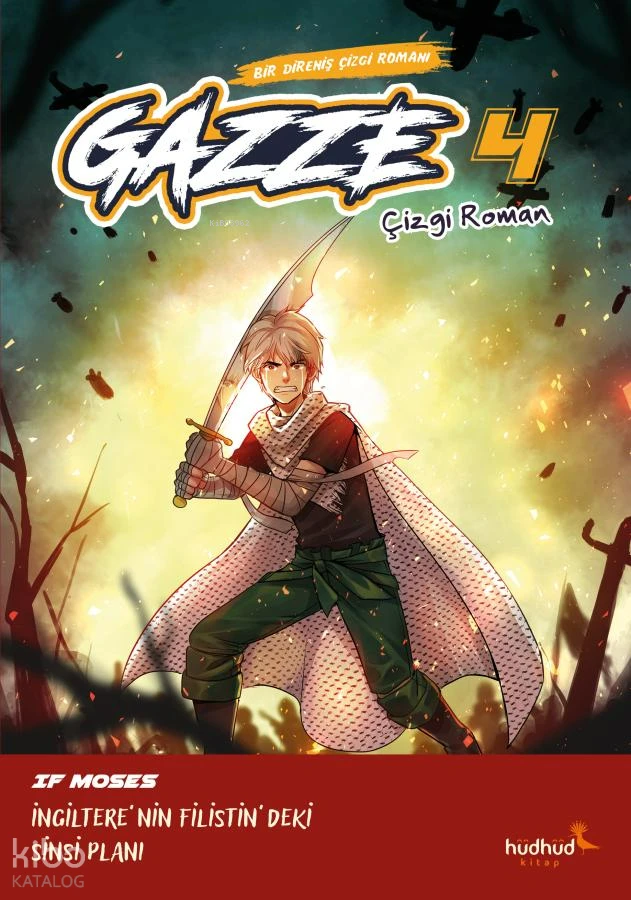 Gazze 4 – Bir Direniş Çizgi Romanı | If Moses | Merve Dal Sulaiman | Hüdhüd Kitap | 9786259590066 | 