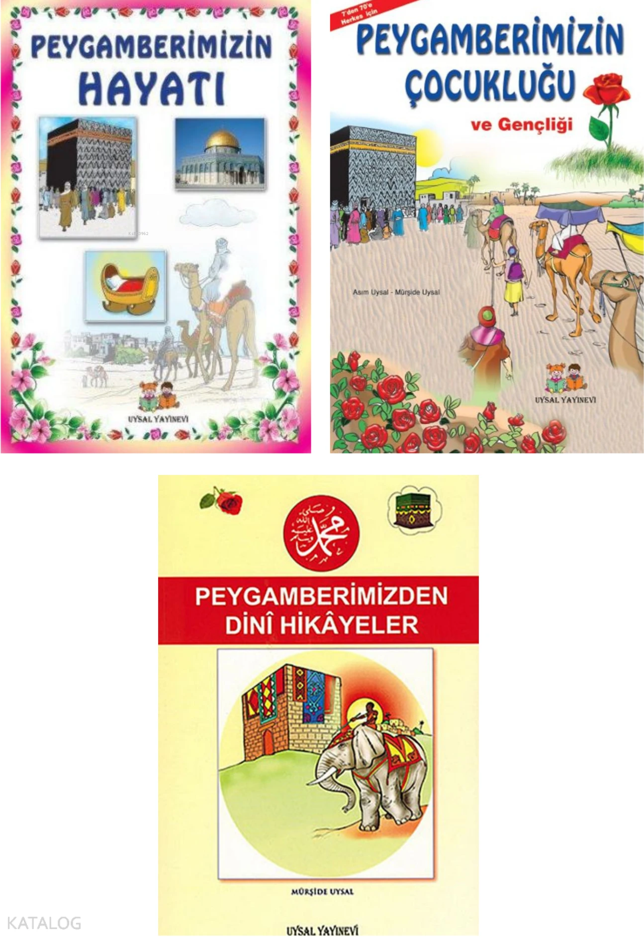  Çocuklar İçin Peygamberimizin Hayatı ve Hikayeleri (3 Kitap) | Asım Uysal | Mürşide Uysal | Süleyman Güneş | Uysal Yayınevi | 9780618261345 | 