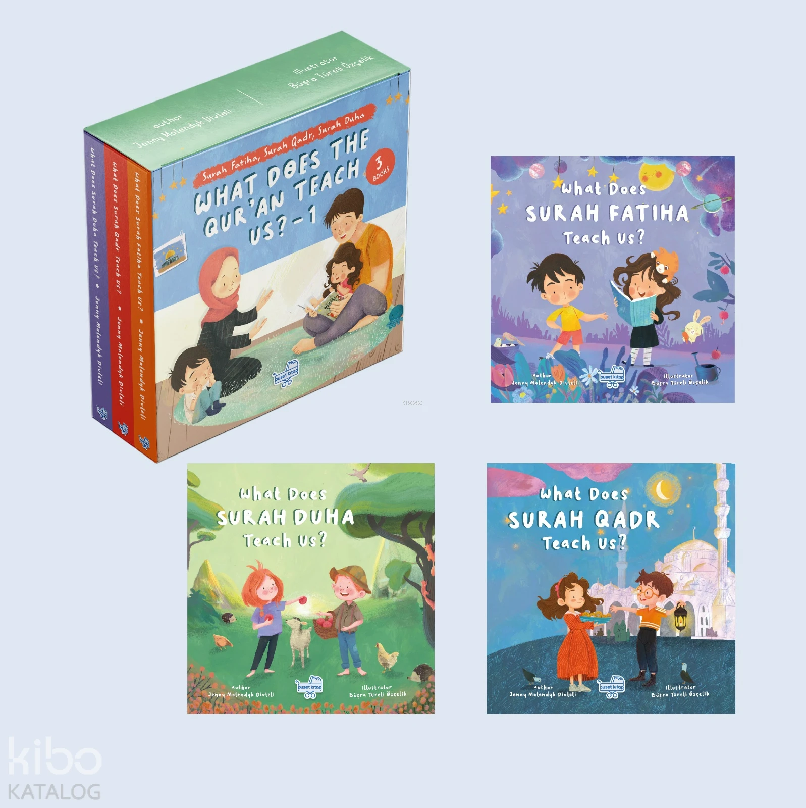  What Does The Quran Teach Us 1 İngilizce Mini Meal Seti 1 (3 Kitap) | Jenny Molendyk Divleli | Büşra Türeli Özçelik | Puset Kitap | 9786255556110 | 