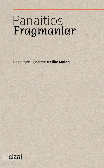  Panaitios Fragmanlar | Melike Molacı | Çizgi Kitabevi | 9786051966366 | 