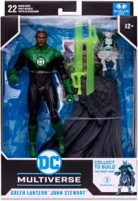 McFarlane Toys DC Multiverse Green Lantern John Stewart Endless Winter 7" Action Figure with Build-A Frost King Piece and Accessories