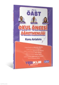  Yediiklim Yayınları 2027 MEB AGS ÖABT Okul Öncesi Öğretmenliği Konu Anlatımı Cilt 1 | Yediiklim Yayınları 2027 MEB AGS ÖABT Okul Öncesi Öğretmenliği Konu Anlatımı Cilt 1 | Bülent Tanık | Can Köni | Cennet Karataştan | Yediiklim Yayıncılık (Hazırlık) | 9786258879216 