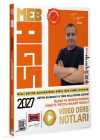  Yargı Yayınları 2027 MEB AGS Eğitim Bilimleri ve Türk Milli Eğitim Sistemi Ölçme ve Değerlendirme Türkiye Yüzyılı Maarif Modeli Video Ders Notları | Yargı Yayınları 2027 MEB AGS Eğitim Bilimleri ve Türk Milli Eğitim Sistemi Ölçme ve Değerlendirme Türkiye Yüzyılı Maarif Modeli Video Ders Notları | Tufan Genç | Yargı Yayınevi | 9786255497833 