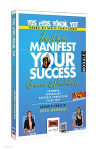 Yargı 2025 YDS eYDS YÖKDİL YDT İngilizce Manifest Your Success Grammar & Vocabulary (Module 1)