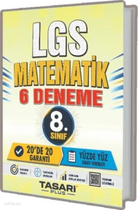  Tasarı Eğitim 8 Sınıf LGS Matematik 6 Çözümlü Deneme | Tasarı Eğitim 8 Sınıf LGS Matematik 6 Çözümlü Deneme | Kolektif | Tasarı Eğitim Yayınları | 9786256334670 