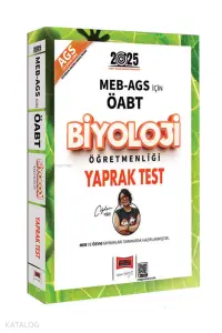 MEB-AGS ÖABT Biyoloji Öğretmenliği Yaprak Test