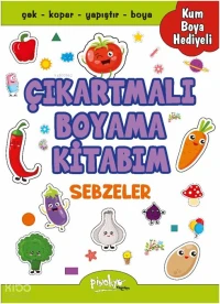 Çıkartmalı Boyama Kitabım - Sebzeler (Boya Kalemi Hediyeli)