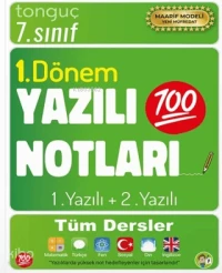  Tonguç Akademi 7 Sınıf Yazılı Notları 1 Dönem 1 ve 2 Yazılı | Tonguç Akademi 7 Sınıf Yazılı Notları 1 Dönem 1 ve 2 Yazılı | Kolektif | Tonguç Akademi | 9786258588811 