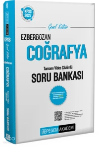  Pegem Akademi 2027 KPSS Genel Kültür Ezberbozan Coğrafya Soru Bankası | Pegem Akademi 2027 KPSS Genel Kültür Ezberbozan Coğrafya Soru Bankası | Kolektif | Pegem Akademi Yayıncılık (Sınavlara Hazırlık) | 9786258897777 