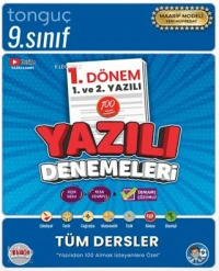  Tonguç Akademi 9 Sınıf Yazılı Denemeleri 1 Dönem 1 ve 2 Yazılı | Tonguç Akademi 9 Sınıf Yazılı Denemeleri 1 Dönem 1 ve 2 Yazılı | Kolektif | Tonguç Akademi | 9786258588842 