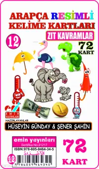 Arapça 12.Zıt Kavramlar / Resimli Kelime Kartları 72-Kart