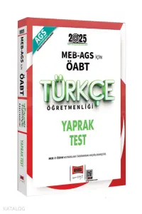 Yargı 2025 MEB-AGS ÖABT Türkçe Öğretmenliği Yaprak Test