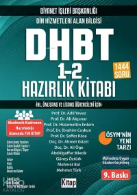 Diyanet İşleri Başkanlığı Din Hizmetleri Alan Bilgisi Dhbt 1-2 Hazırlık Kitabı 2024