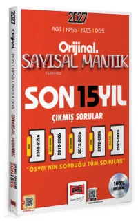  Yargı Yayınları 2027 KPSS AGS ALES DGS Orijinal Sayısal Mantık Son 15 Yıl Çıkmış Sorular | Yargı Yayınları 2027 KPSS AGS ALES DGS Orijinal Sayısal Mantık Son 15 Yıl Çıkmış Sorular | Kolektif | Yargı Yayınevi | 9786255458186 