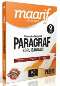  IQ Yayınları 9 Sınıf Anlamdan Bağlama Paragraf Soru Bankası | IQ Yayınları 9 Sınıf Anlamdan Bağlama Paragraf Soru Bankası | Kolektif | IQ Yayınları (Hazırlık) | 9786259195698 