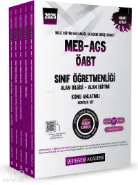 2025 MEB-AGS-ÖABT Sınıf Öğretmenliği Konu Anlatımlı Set (5 Kitap)