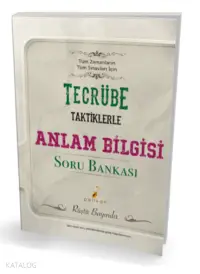 Tecrübe Taktiklerle Anlam Bilgisi Soru Bankası