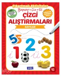 Çizgi Alıştırmaları - Sayılar; Yapıştır - Çiz - Sil