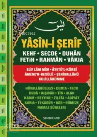 Fihristli Yasin-i Şerif (Cami Boy-Ciltli); Kur'an-ı Kerim'den Sureler ve Günlük Dualar