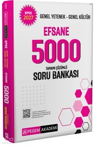  Pegem Akademi 2027 KPSS Genel Yetenek Genel Kültür Efsane 5000 Soru Bankası | Pegem Akademi 2027 KPSS Genel Yetenek Genel Kültür Efsane 5000 Soru Bankası | Kolektif | Pegem Akademi Yayıncılık (Sınavlara Hazırlık) | 9786258897814 