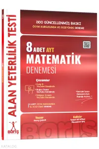 Barış Yayınları AYT 8'li Matematik Denemesi