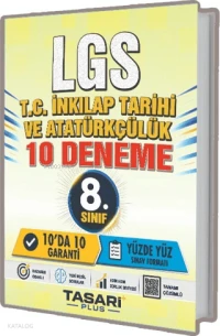  Tasarı Eğitim 8 Sınıf LGS TC İnkılap Tarihi ve Atatürkçülük 10 Deneme | Tasarı Eğitim 8 Sınıf LGS TC İnkılap Tarihi ve Atatürkçülük 10 Deneme | Kolektif | Tasarı Eğitim Yayınları | 9786256334632 