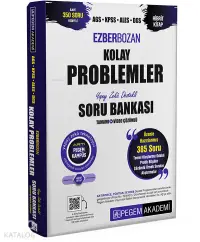 Pegem Akademi Ags - Kpss - Ales - Dgs Ezberbozan Kolay Problemler Tamamı Çözümlü Soru Bankası