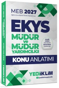  Yediiklim Yayınları 2027 MEB EKYS Müdür ve Müdür Yardımcılığı Konu Anlatımı | Yediiklim Yayınları 2027 MEB EKYS Müdür ve Müdür Yardımcılığı Konu Anlatımı | Kolektif | Yediiklim Yayıncılık (Hazırlık) | 9786258879186 