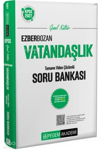  Pegem Akademi 2027 KPSS Genel Kültür Ezberbozan Vatandaşlık Soru Bankası | Pegem Akademi 2027 KPSS Genel Kültür Ezberbozan Vatandaşlık Soru Bankası | Kolektif | Pegem Akademi Yayıncılık (Sınavlara Hazırlık) | 9786258897784 