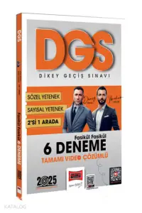 DGS Sayısal-Sözel 2'si Bir Arada Fasikül Fasikül 6 Deneme Tamamı Video Çözümlü