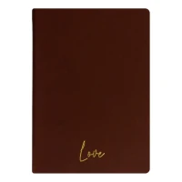  Love defter Keten sert kapak Çizgili 192 sayfa – 15x213cm Kahve | Kum Yayınevi | 8990000000169 | 