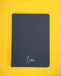 LOVE Baskılı Çizgisiz Defter